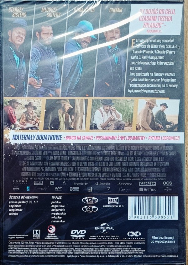 Jacques Audiard Bracia Sisters DVD