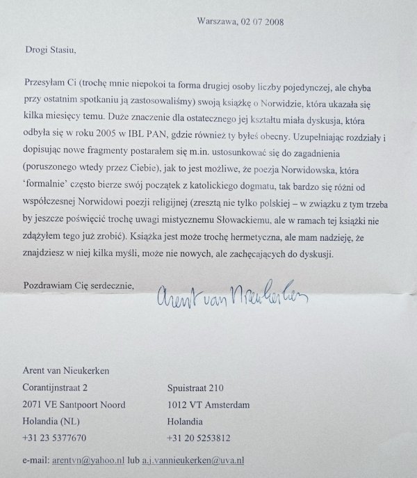 Arent van Nieukerken Perspektywiczność sacrum. Szkice o norwidowskim romantyzmie