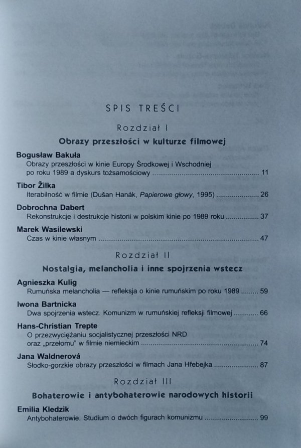 Bogusława Bakuły • Przeszłość w kinie Europy Środkowej w Wschodniej po roku 1989