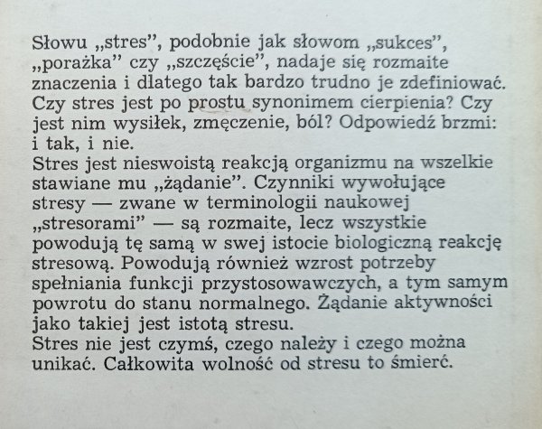 Hans Selye Stres okiełznany