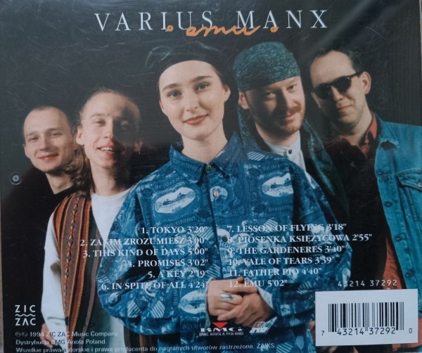Varius Manx Emu CD