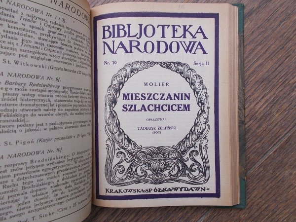 Molier • Mizantrop. Skąpiec. Mieszczanin szlachcicem [1921]