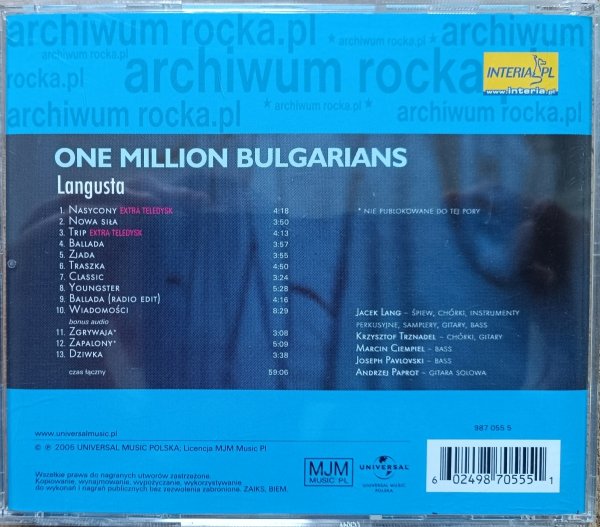 One Million Bulgarians Langusta CD