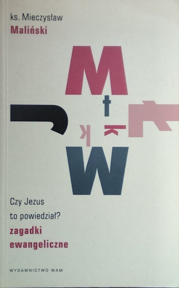 Mieczysław Maliński • Czy Jezus to powiedział Zagadki ewangeliczne