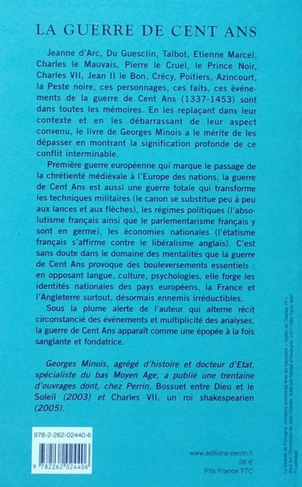 Georges Minois • La guerre de Cent Ans