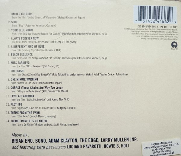 Passengers Original Soundtracks 1 CD