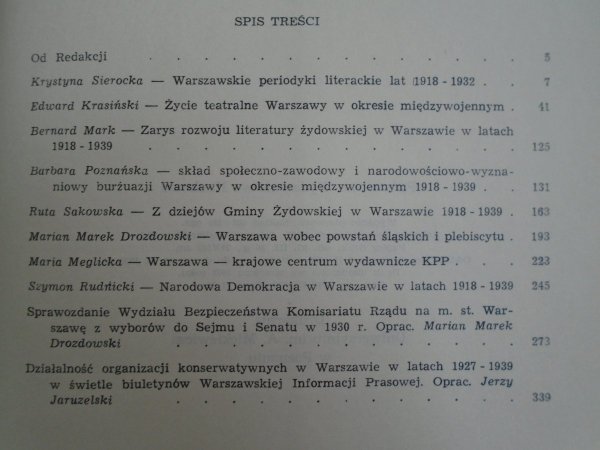 praca zbiorowa • Warszawa II Rzeczypospolitej 1918-1939 zeszyt 4