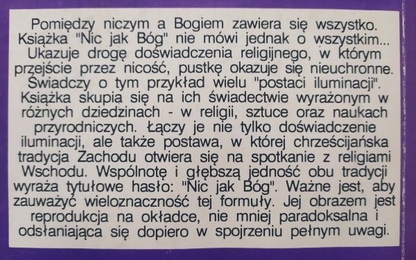 Jacek Bolewski Nic jak Bóg