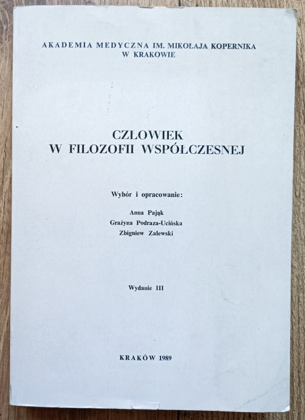 Człowiek w filozofii współczesnej