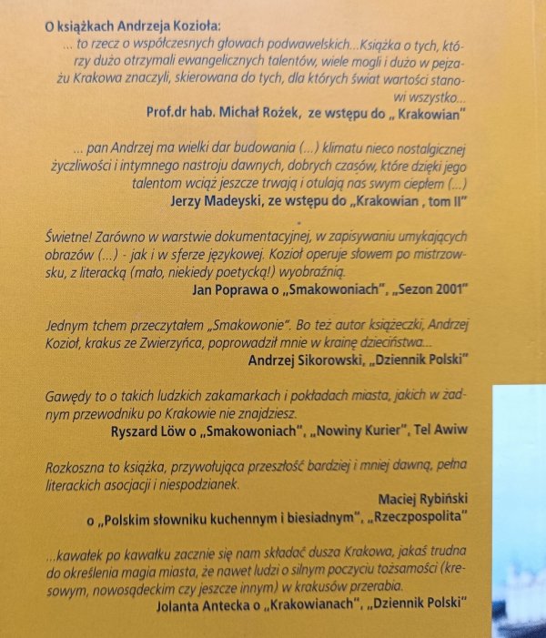 Andrzej Kozioł Krakowianie tom 3