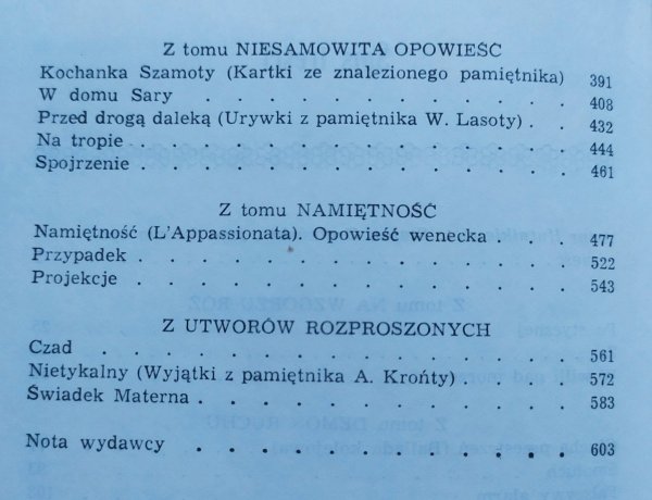 Stefan Grabiński Nowele