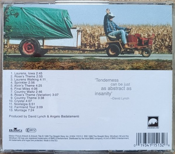 Angelo Badalamenti The Straight Story CD