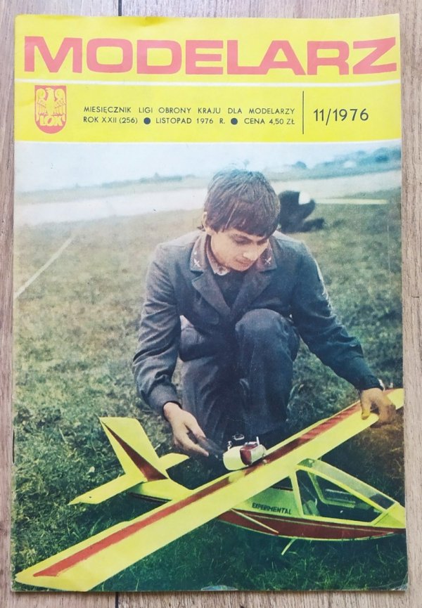 Modelarz. Miesięcznik Ligi Obrony Kraju dla Modelarzy 11/1976