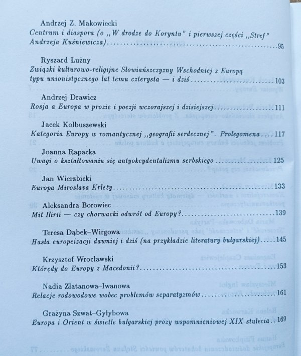 Kategoria Europy w kulturach słowiańskich