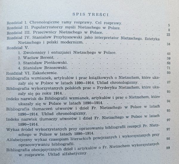 Tomasz Weiss Fryderyk Nietzsche w piśmiennictwie polskim lat 1890-1914