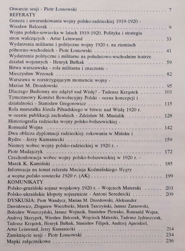 red. Andrzej Koryn Wojna Polsko-Sowiecka 1920 roku. Przebieg walk i tło międzynarodowe