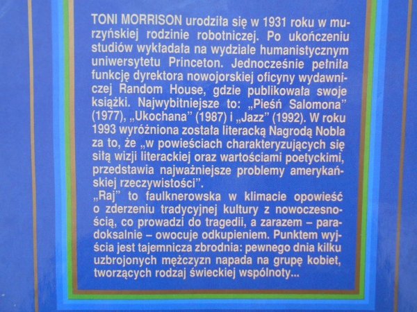 Toni Morrison • Raj [Nobel 1993]