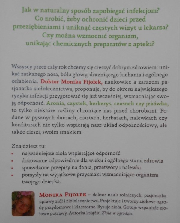 dr Monika Fijołek Zioła na odporność