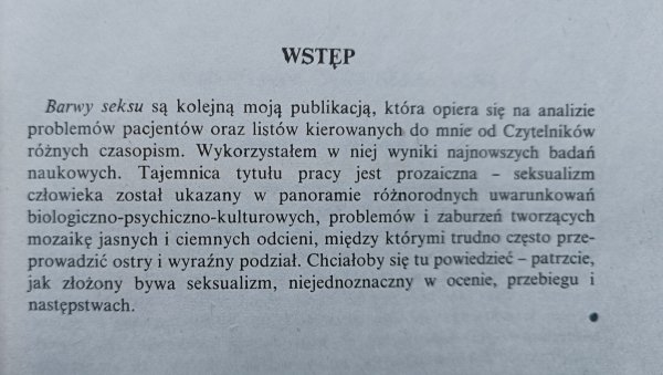 Zbigniew Lew-Starowicz Barwy seksu