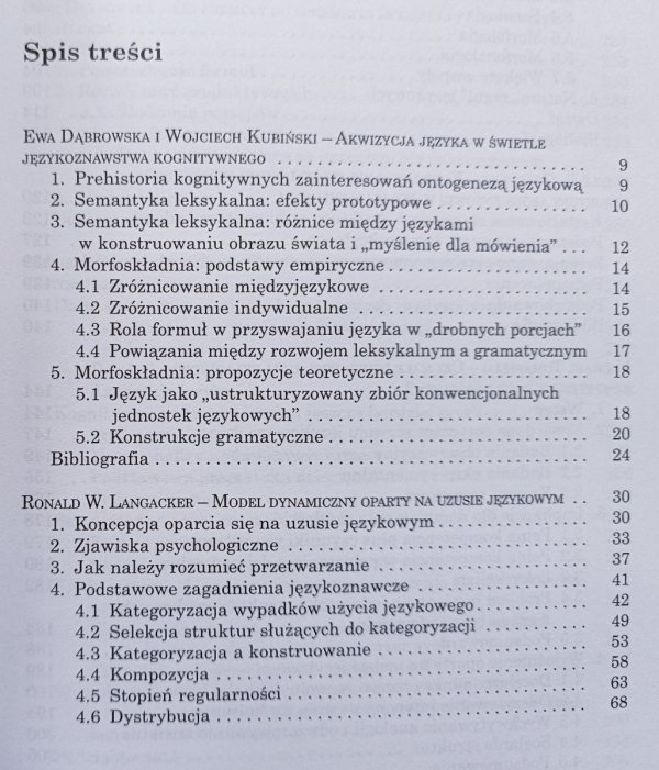 Akwizycja języka w świetle językoznawstwa kognitywnego