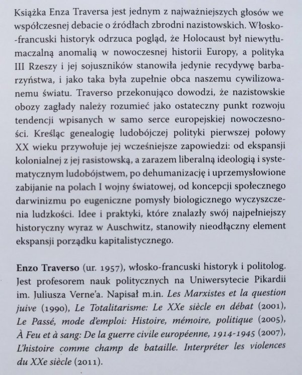 Enzo Traverso • Europejskie korzenie przemocy nazistowskiej