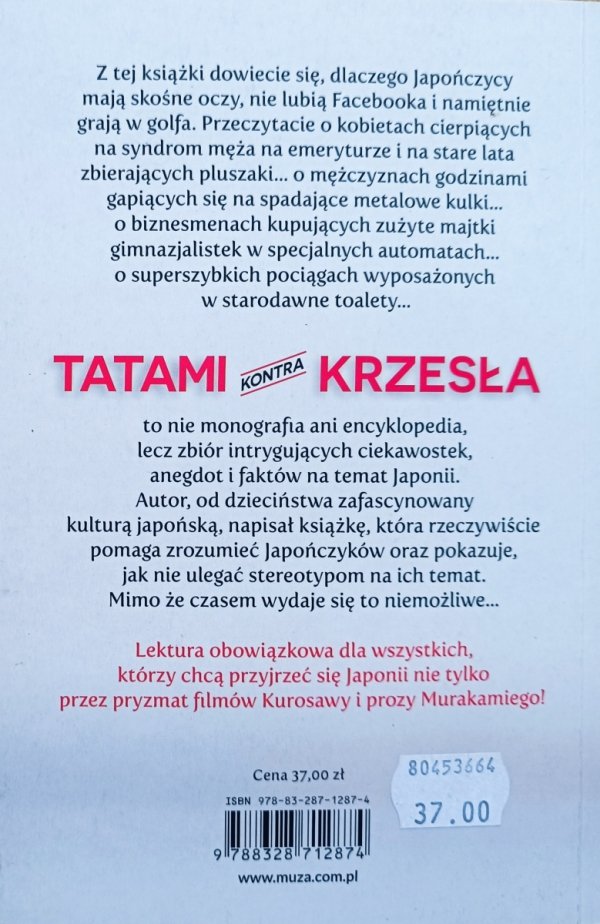 Rafał Tomański Tatami i krzesła. O Japończykach i Japonii