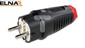 Wtyczka gumowa 16A 2P+Z 230V SCHUKO VDE IP54 /guma-poliamid/ TAURUS2 0511-sr
