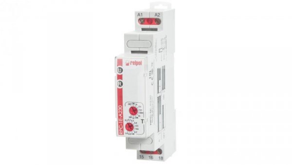 Przekaźnik czasowy 1P 1sek-10dni 230V AC 50/60 Hz opóźnione załączenie RPC-1E-A230 863210