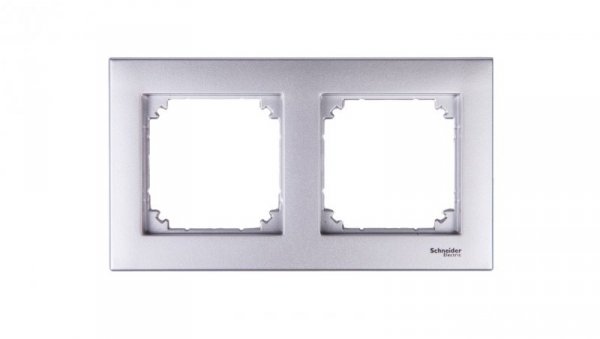Merten M-Plan Ramka podwójna aluminium MTN486260