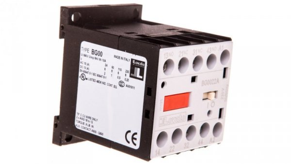Stycznik pomocniczy 10A AC1, zestyki 2Z 2R, cewka 230VAC 50/60Hz 11BG0022A230