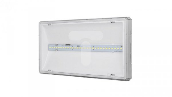 Oprawa awaryjna EXIT L IP65 ECO LED 3W 340lm 1h jednozadaniowa biała (brak piktogramu w zestawie) ETL/3W/E/1/SE/PT/WH