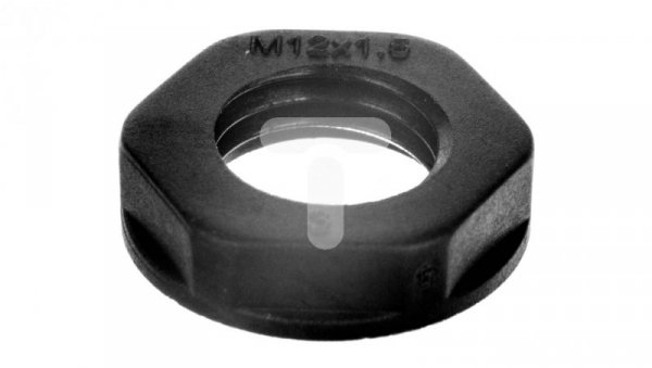 Nakrętka poliamidowa M12 czarna N 12M BK E03DK-02020300103 /10szt./