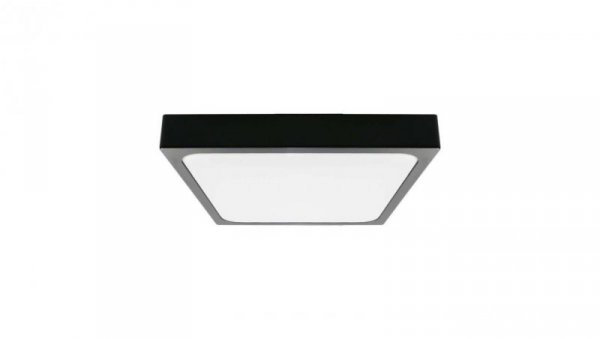 Plafoniera LED 24W 2400lm 4000K IP44 Kwadrat Mleczny Czarna Ramka 7646
