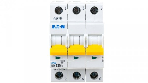 Wyłącznik nadprądowy 3P C 25A 10kA AC PLSM-C25/3-MW 242476