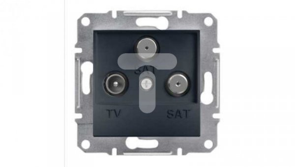 ASFORA Gniazdo TV-SAT-SAT końcowe (1dB) bez ramki antracyt EPH3600171