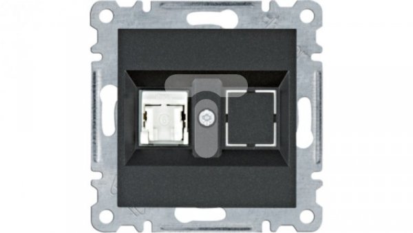 Lumina Gniazdo komputerowe pojedyczne RJ45 kat.6 UTP czarne WL2153
