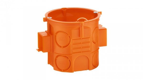 Puszka podtynkowa 60mm głęboka z wkrętami pomarańczowa S60DFw 33069008 /110szt./