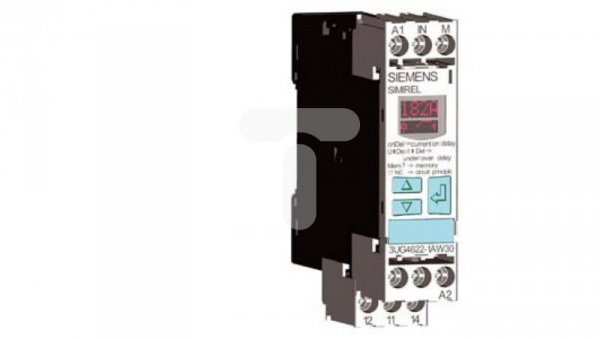 Przekaźnik kontroli prądu 1-fazowy 0,1-10A 1P 0,1-20sek 24V AC/DC 3UG4622-1AA30