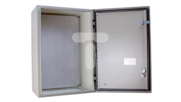 Obudowa metalowa 500x500x260mm IP65 z płytą montażową RN 505025 (RAL 7035) R30RS-01011101500