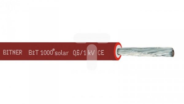 Kabel fotowoltaiczny BiT 1000 solar 1x4 1/1kV czerwony S66462.05 /bębnowy/