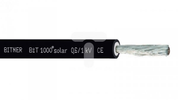 Kabel fotowoltaiczny BiT 1000 solar 1x6 1/1kV czarny S66463 /bębnowy/