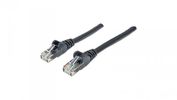Patch Cord Cat6 UTP 1,0M Czarny 100 Miedź 342049