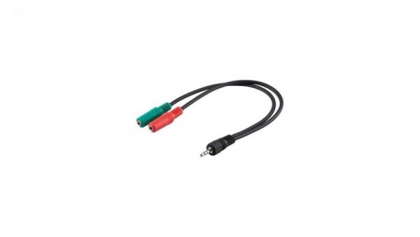 Adapter Jack 3.5mm 4-Pin do słuchawek i mikrofonu ICOC 11-SB-HP