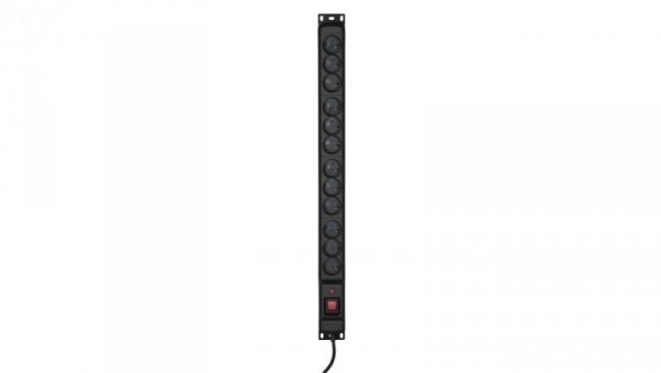 Listwa przeciwprzepięciowa Activejet COMBO/12gn/5m/cz (12 x UTE 16 A (3680 W) 5m kolor czarny)