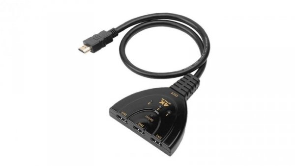 3-Portowy Przełącznik HDMI 3x1 4K*30Hz Pigtail