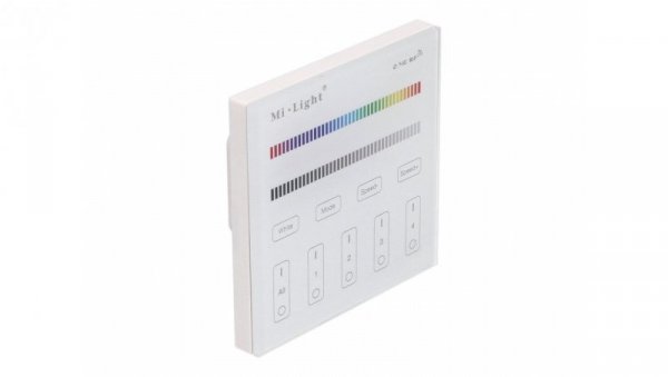 Panel MiLight 4strefy RGBW 230V biały sterownik T3