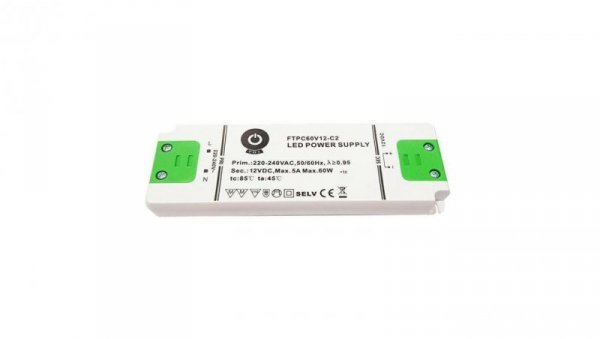 Zasilacz FTPC60V24-C2 60W 24VDC 2,5A POSPOWER meblowy