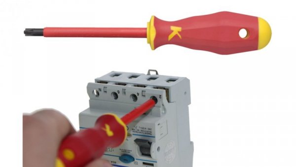 Wkrętak do bezpieczników PZ2 KLAUKE / Wkrętak izolowany 1000V - VDE / Made in GERMANY / KL130PM2IS