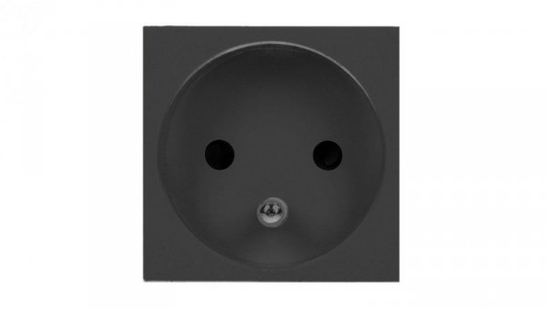 ORNO gniazdo modułowe zu czarne 45x45mm 16A 230V OR-GM-9010/B/FR