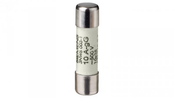 Wkładka bezpiecznikowa cylindryczna 10x38mm 4A gG NFC bez wskaźnika 500VAC 3NW6004-1
